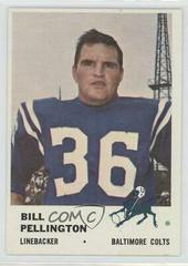 Bill Pellington #36 Football Cards 1961 Fleer Prices