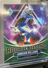 Jameson Williams [Green] Football Cards 2022 Panini Phoenix Rookie Rising Prices