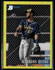 Jeferson Quero [Chrome Prospect Yellow] #219 Baseball Cards 2021 Bowman Heritage Prices