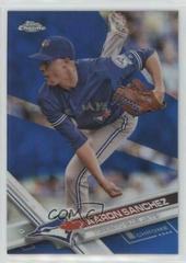 Aaron Sanchez [Blue] #44 Baseball Cards 2017 Topps Chrome Prices
