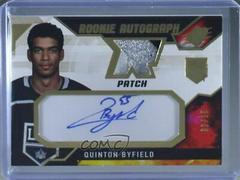 Quinton Byfield [Patch] #QB Hockey Cards 2021 SPx Rookie Auto Jersey Prices