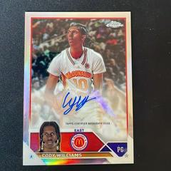 Cody Williams #CA-CW Basketball Cards 2023 Topps Chrome McDonald's All American Autographs Prices