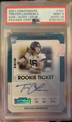 Trevor Lawrence [Autograph Stub] Football Cards 2021 Panini Contenders Prices