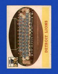 Detroit Lions #115 Football Cards 1958 Topps Prices