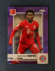 Alphonso Davies [Purple Refractor] Soccer Cards 2020 Topps Chrome Bundesliga Prices