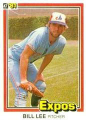 Bill Lee #211 Baseball Cards 1981 Donruss Prices