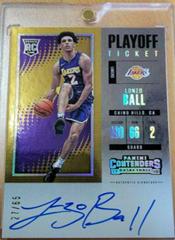 Lonzo Ball [Vertical Autograph Playoff Ticket] #102 Basketball Cards 2017 Panini Contenders Prices