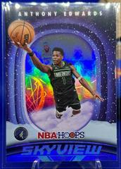 Anthony Edwards [Winter Holo] #9 Basketball Cards 2023 Panini Hoops Skyview Prices