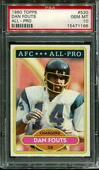 Dan Fouts [All Pro] #520 Football Cards 1980 Topps Prices
