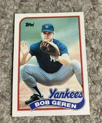 Bob Geren #37T Baseball Cards 1989 Topps Traded Prices