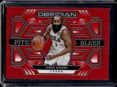 James Harden [Red Flood] #14 Basketball Cards 2021 Panini Obsidian Pitch Black Prices