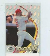 Mark McGwire [Pattern 46] #13 Baseball Cards 1998 Topps Tek Prices