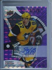 Sidney Crosby [Purple Diamond Autograph] #4 Hockey Cards 2021 Upper Deck Allure Prices