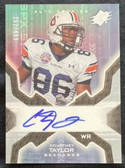 Courtney Taylor [Autograph] Football Cards 2007 Spx Prices