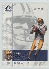 Josh Booty Football Cards 2001 SP Game Used Prices