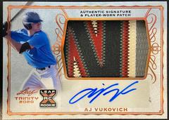 AJ Vukovich [Bronze] Baseball Cards 2020 Leaf Trinity Patch Autographs Prices