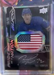 Tage Thompson #PON-TT Hockey Cards 2022 SPx UD Black Pride of a Nation Autographs Prices
