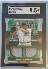 Miguel Cabrera [Green] Baseball Cards 2022 Topps Tribute Dual Relics Prices