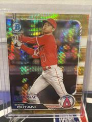 Shohei Ohtani [Gold Refractor] Baseball Cards 2019 Bowman Chrome National Convention Prices