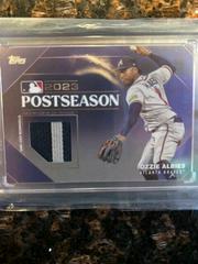 Ozzie Albies [Platinum] #PPR-OA Baseball Cards 2024 Topps Postseason Performance Relic Prices