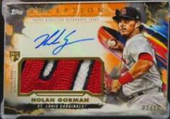 Nolan Gorman [Orange] #IAP-NG Baseball Cards 2023 Topps Inception Autograph Patch Prices