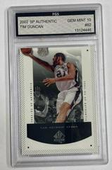 Tim Duncan #82 Basketball Cards 2002 SP Authentic Prices