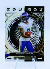 Jordan Addison [Yellow Electric Etch] #17 Football Cards 2023 Panini Obsidian Equinox Prices
