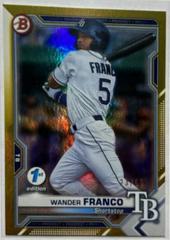Wander Franco [Gold Foil] #BFE-57 Baseball Cards 2021 Bowman 1st Edition Prices