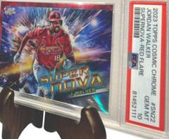 Jordan Walker [Red Flare] #SN-22 Baseball Cards 2023 Topps Cosmic Chrome Supernova Prices
