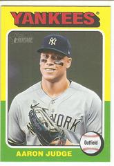 Aaron Judge [Missing Facsimile Signature Variation] #112 Baseball Cards 2024 Topps Heritage Prices