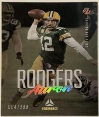 Aaron Rodgers [Gold] #36 Football Cards 2021 Panini Luminance Prices