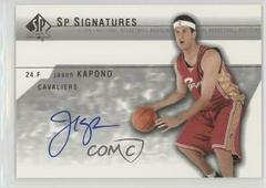 Jason Kapono #JO-A Basketball Cards 2003 SP Authentic Signatures Prices