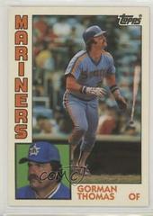 Gorman Thomas Baseball Cards 1984 Topps Traded Prices
