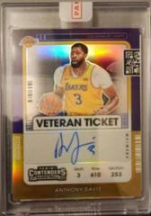 Anthony Davis [Premium Edition Gold] #VT-ADV Basketball Cards 2021 Panini Contenders Veteran Ticket Autograph Prices