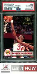 Hakeem Olajuwon [5th Anniversary] Basketball Cards 1993 Hoops Prices