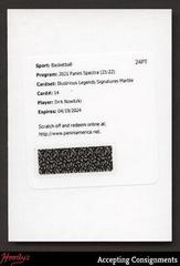 Dirk Nowitzki [Marble] Basketball Cards 2021 Panini Spectra Illustrious Legends Signatures Prices