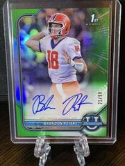 Brandon Peters [Green Refractor] Football Cards 2021 Bowman University Chrome Autographs Prices