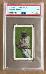 Johnny Bates Baseball Cards 1911 E94 Close Candy Prices