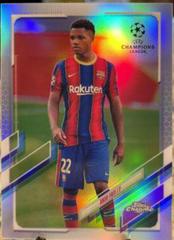 Ansu Fati [Refractor] Soccer Cards 2020 Topps Chrome UEFA Champions League Prices
