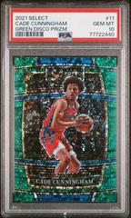 Cade Cunningham [Green Disco Prizm] Basketball Cards 2021 Panini Select Prices