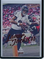 Lamar Jackson [Red] #10 Football Cards 2019 Panini Luminance Prices