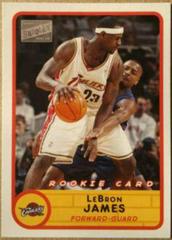 LeBron James [Home White Jersey] #223 Basketball Cards 2003 Bazooka Prices
