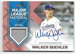 Walker Buehler [Red] Baseball Cards 2022 Topps Update Major League Material Autographs Prices