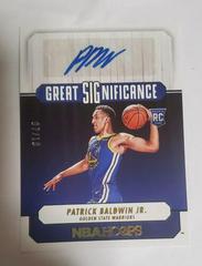 Patrick Baldwin Jr. [Gold] #GS-PBW Basketball Cards 2022 Panini Hoops Great SIGnificance Autographs Prices