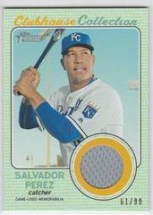 Salvador Perez [Gold] #SP Baseball Cards 2017 Topps Heritage Clubhouse Collection Relics Prices