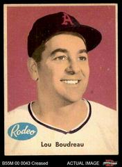 Lou Boudreau Baseball Cards 1955 Rodeo Meats Athletics Prices