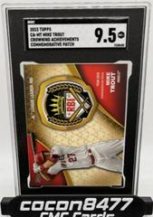 Mike Trout [Autograph] #CA-MT Baseball Cards 2023 Topps Crowning Achievements Commemorative Patch Prices