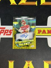 Mike Trout [Gold Interstellar] Baseball Cards 2023 Topps Cosmic Chrome Extraterrestrial Talent Autographs Prices