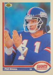 Phil Simms Football Cards 1991 Upper Deck Prices