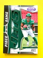 Breece Hall [Purple] #PG-BH Football Cards 2022 Panini Certified Piece of the Game Prices
